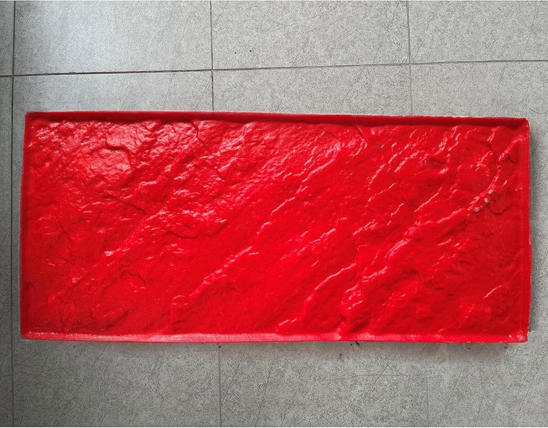 SGHE Concrete Stamps Concrete Molds Rectangular Stone Tile Texture Concrete Texture Mat Same Slate floor Concrete Seamless Stamp Mat Polyurethane Stamps Outdoor Landscaping Stone Forms - Image 4